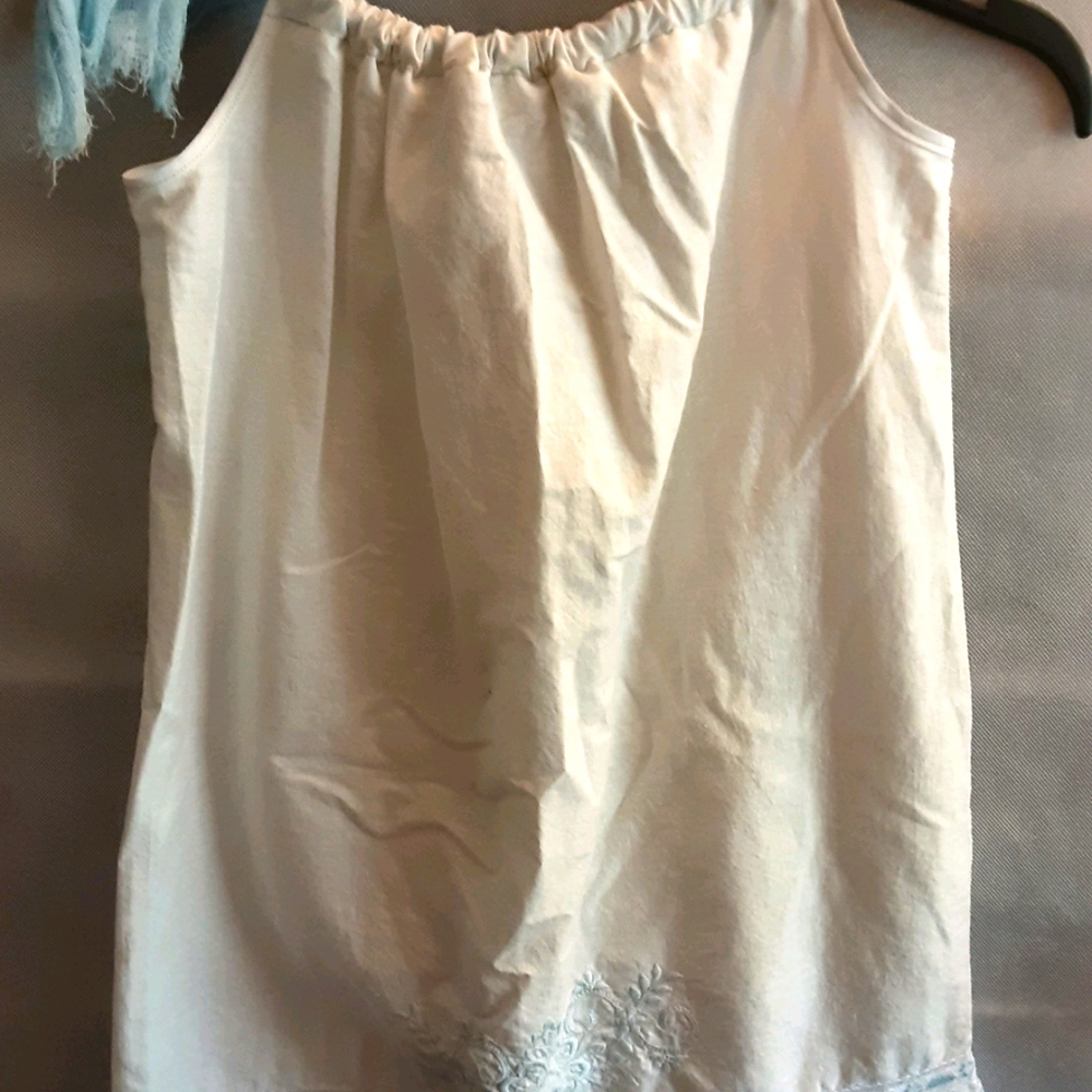 Vintage Pillowcase Dresses:  blue lace